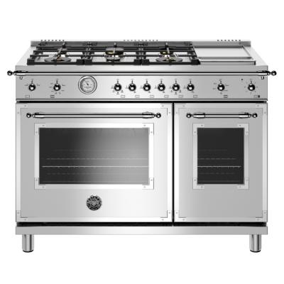 Estufa Gas Profesional 48" (120 cm) Marca: Bertazzoni Modelo: HERT486GGASXT Color: Acero Inoxidable ($14,991 USD)