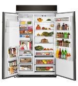 Refrigerador Duplex Side By Side Empotrable 48" (120 cm) Marca: KitchenAid Modelo: KBSD608ESS Color: Acero Inoxidable