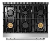 Estufa Gas NAT Profesional 36" (90 cm) Marca: THOR Modelo: TRG3601 Color: Acero Inoxidable (2025 08) 