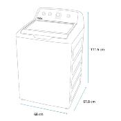 Lavadora Automática 28" (70 cm) Marca: Mabe Modelo: LMX79114WDAB0 Color: Diamond Gray 