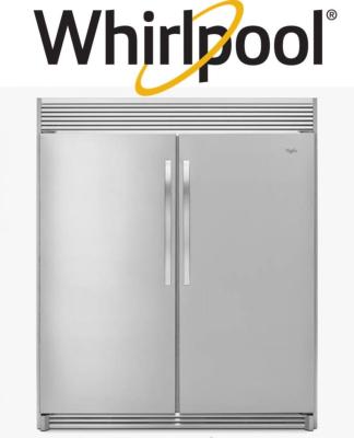 Combo Pareja Refrigerador y Congelador 60" (152 cm) Marca: Whirlpool Modelo: CCWSZ57L18DM Color: Acero Inoxidable