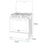 Estufa de piso para Empotrar 30" (76 cm) Marca: Mabe EMH7602DSS0 Color: Acero Inoxidable