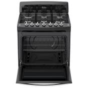 Estufa Gas de Piso 30" (76 cm) Marca: Whirlpool Modelo: WFR3000B Color: Negro 