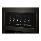 Refrigerador Duplex Side By Side Empotrable 30" (76 cm) Marca: KitchenAid Modelo: KRSC703HBS Color: Negro Inoxidable