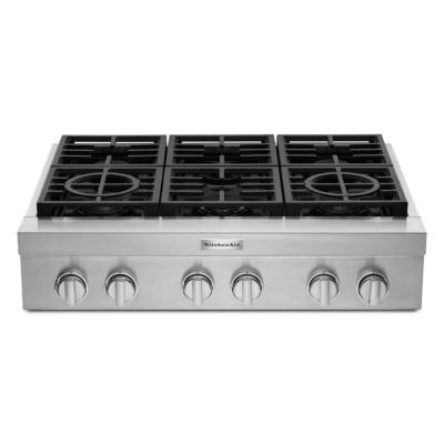 Parrilla Gas Profesional 36" (90 cm) Marca: KitchenAid Modelo: KCGC506JSS Color: Acero Inoxidable