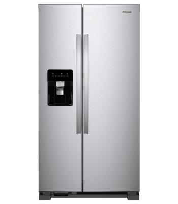 Refrigerador Side by  Side 35" (90cm) Marca: Whirlpool Modelo: WD5720Z Color: Acero Inoxidable