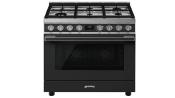 Estufa Gas de Piso 36" (90 cm) Marca: Smeg Modelo: CPF9GMAN1 Color: Negro