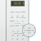 Microondas 16" (44 cm) Marca: Mabe Modelo: HMM07BR Color: Blanco