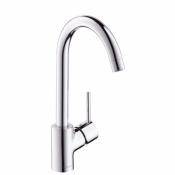 Llave Mezcladora Monomando de Cocina Hansgrohe Talis 14870000  Acabado Cromo