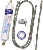 KIT de Filtro de Agua mas mangueras para intalación de refrigerador o ice maker (fabrica de hielo), marca: COFLEX, modelo: JVR-IM300