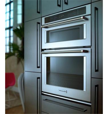 Horno Doble Horno Convección + Microondas Multifunción 30" (76 cm) Marca: Kitchen Aid Modelo: KOEC530PPS Color: Acero Inoxidable